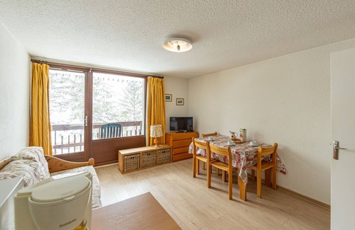 Montgellafrey Apartamento | Estudio luminoso cerca de pistas, balcón sur, 4 pers