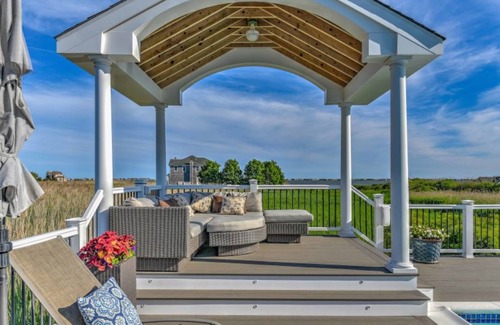 Westhampton Casa | Bright, Spacious Hamptons Waterview Retreat -Pool, Hot Tub, Grill + Sunset Views