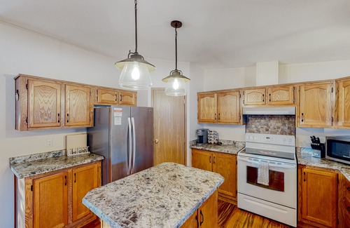 Sturgis Casa | Brilliant home with mountain view, sauna, hot tub, wood stove, pool table