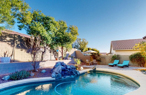 Tatum Ranch Casa | Brilliant home with pool, lovely patio, washer/dryer & central AC