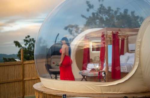 Llanos Costa Casa | Bubble Glamping in Puerto Rico / Sleep under the stars / Full bathroom inside