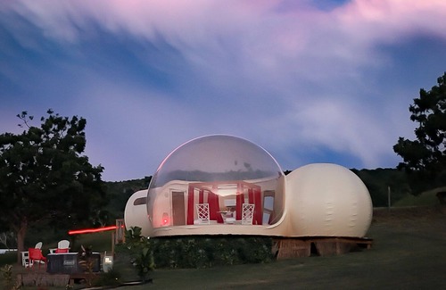 Llanos Costa Casa | Bubble Glamping in Puerto Rico / Sleep under the stars / Full bathroom inside