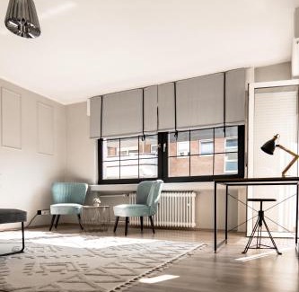 Buer Apartamento | Buer City Apartment mit Balkon