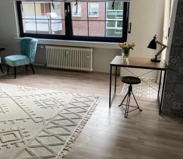 Buer Apartamento | Buer City Apartment mit Balkon
