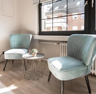 Buer Apartamento | Buer City Apartment mit Balkon