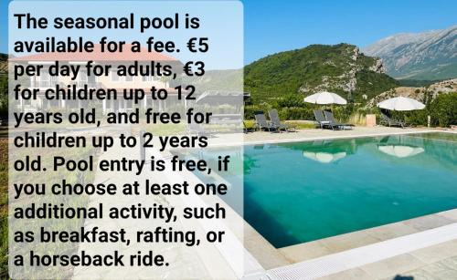 Albania Villa | Bujtina Lumo Entire Lodge swimming pool