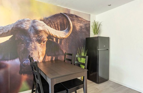 Niedenstein Casa | Bungaló 'Der Büffel' con terraza comunitaria, jardín comunitario y Wi-Fi