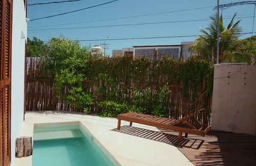 Downtown Holbox Casa | Bungalow with private pool in Holbox. Close to Centro & Beach! CasaSou#2