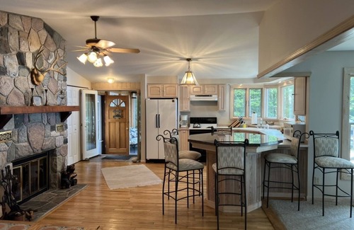 Cheboygan County Cabaña | Burt Lake, Lake Front Family Vacation Home, 4BR-2BA, Amazing Sunsets!