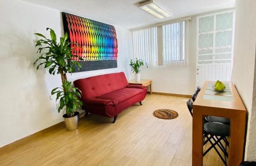 León Apartamento | Cómodo y Pintoresco Depa Al sur de La Ciudad!