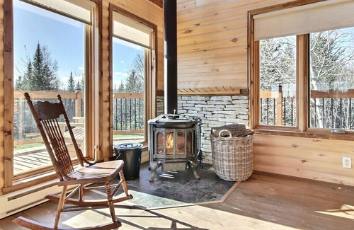Petite-Riviere-Saint-Francois Cabina | Le Rustik du Massif ♥ Hot Tub & View on the River☼