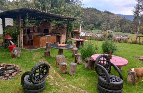 Guatavita Chalet De Esquí | Cabaña 10min de termales, zonna bbq!