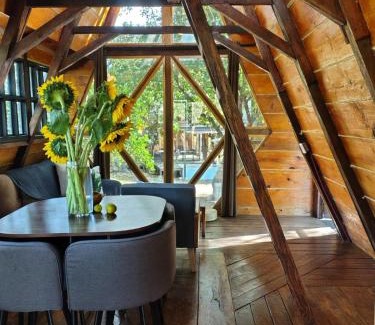 Tepoztlán Chalet De Esquí | Cabaña de madera romántica y privada