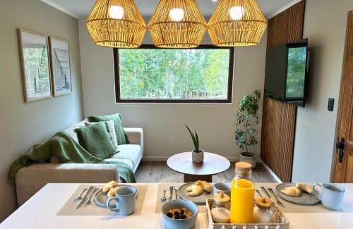 Cahuil Casa | Cabaña en el bosque con tinaja privada