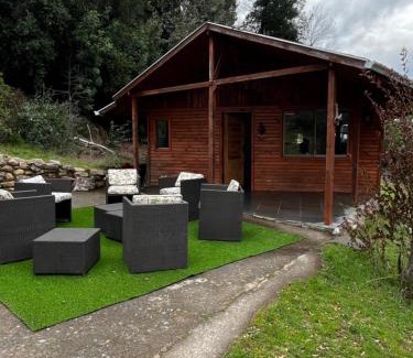 Bajos de Lircay Casa | Cabañas Velo de la Novia - Parque Nacional Radal 7 tazas