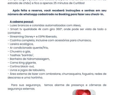 Campo Largo Cabina | Cabana Ninho do Quero-Quero