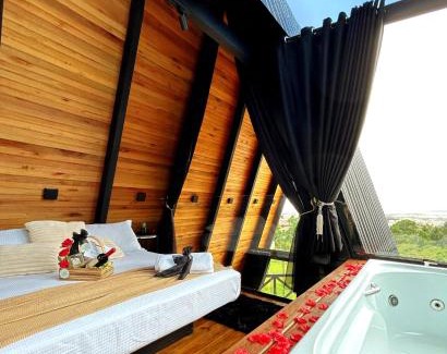 Capivari Chalet De Esquí | Cabana Piacere - Maravilhosa A-FRAME em Florianópolis!