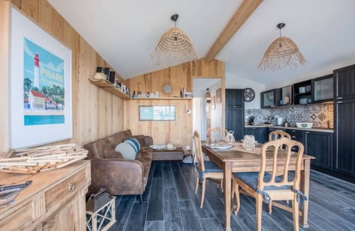 Gujan-Mestras Cabina | Cabane Bois n°4 Bord de Leau Bassin Darcachon