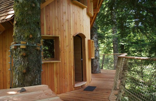 La Tour-dʼAuvergne Cabina | Cabane Meïzou Matà-Cabaña de madera-Baño Privado-Vista al bosque