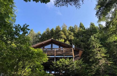 Fujikawaguchiko Casa | Cabin D 3min walk Lake Saiko remote work BBQ, 5min drive Kawaguchi Lake Mt Fuji view