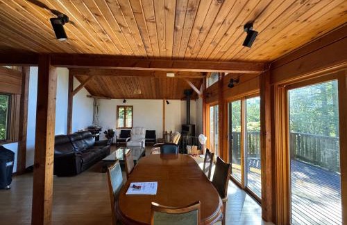Fujikawaguchiko Casa | Cabin D 3min walk Lake Saiko remote work BBQ, 5min drive Kawaguchi Lake Mt Fuji view