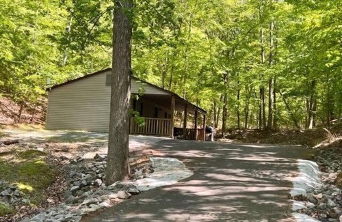 Eddyville Cabaña | Cabin In The Woods (Sleeps 1-6) - Secluded cabin: 1BR (2Q), 1BA (shower), LR, kitchen, patio, fire pit.