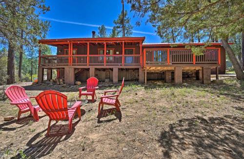Pine Casa | Cabin in Tonto National Forest Deck and Views!