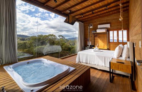 Anitapolis Casa | Cabaña c/vista y jacuzzi Sierra Catarinense VST025