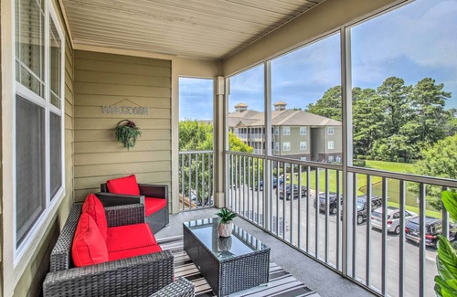 Calabash Condominio | Calabash Condo on Golf Course w/ Pool & Gym!