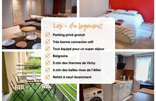 Bellerive-sur-Allier Apartamento | Calme et terrasse privée près de Vichy