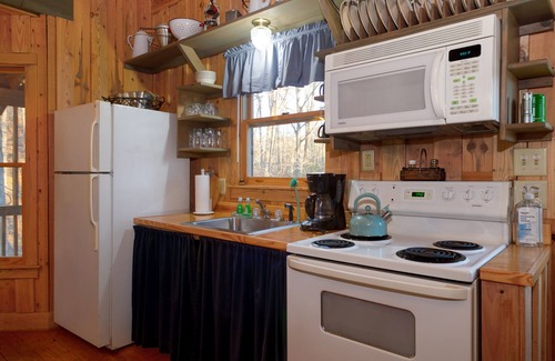 Demorest Cabina | Camp Bell at Twin Rivers - Peaceful Cabin w/Firepit & Outdoor Movie Projector!