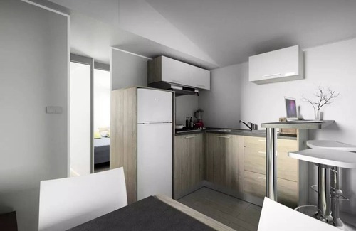 Ayzac-Ost Casa | Camping ecovillage SOLEIL DU PIBESTE **** - Mobile home Tourmalet 2 bedrooms = bed linens + towels + household 4 people