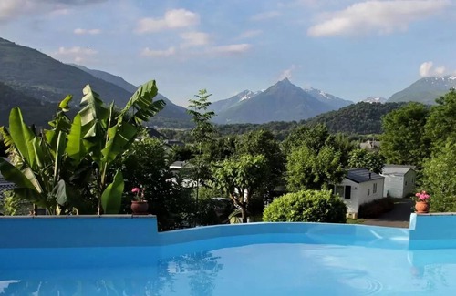 Ayzac-Ost Casa | Camping ecovillage SOLEIL DU PIBESTE **** - Mobile home Tourmalet 2 bedrooms = bed linens + towels + household 4 people