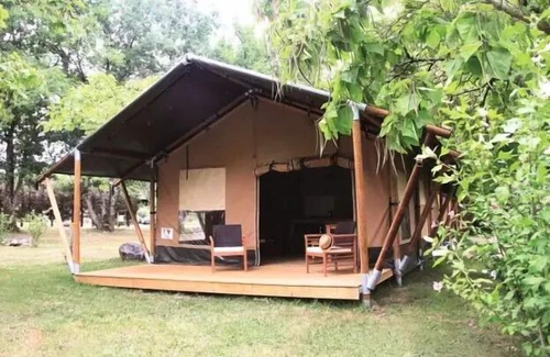 Devillac Casa | Camping Fontaine Du Roc *** - Carpa Safari 3 habitaciones 5 personas