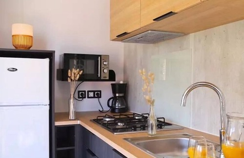 Cahagnolles Casa | Camping L'Escapade **** - Mobile home Grand Large 34m2 (3 bedrooms) + terrace 6 people