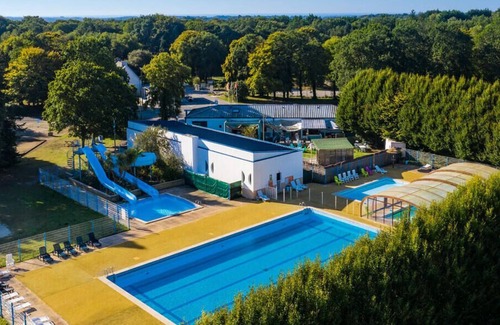 Saint-Yvi Casa | Camping Le Bois de Pleuven **** - Casa móvil Apartamento clásico de 4 habitaciones 6 personas