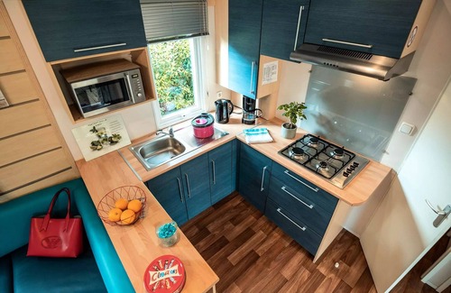 Severac-d'Aveyron Casa | Camping les Calquieres **** - Casa móvil PREMIUM Twinny 4 habitaciones 6/7 personas