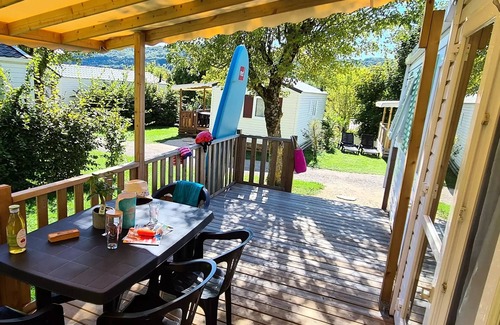Severac-d'Aveyron Casa | Camping les Calquieres **** - Casa móvil PREMIUM Twinny 4 habitaciones 6/7 personas