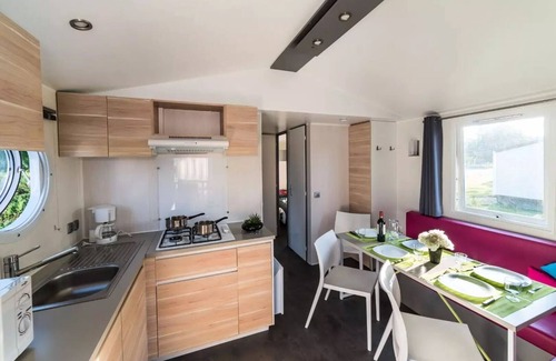 Plougasnou Casa | Camping maeva Respire Le Domaine de Mesqueau **** - Mobile Home SIMPLY O'hara 4 Rooms 6 People + TV