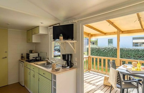 Port-Manech Casa | Camping Côté Ô Port Manech **** - Classic Mobile Home 3 Rooms 4 People + TV