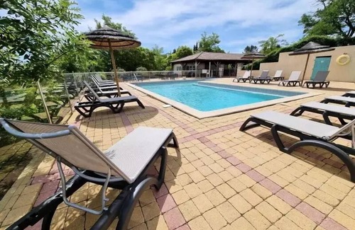 Saint-Ambroix Casa | Campsite Beau Rivage **** - Cottage - 2 Bedrooms (without sanitary facilities) 4 persons