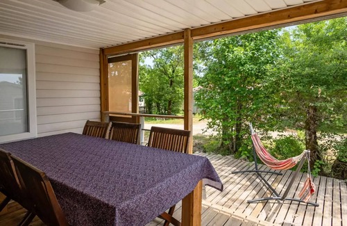 Saint-Antonin Noble Val Casa | Camping Les 3 Cantons **** - Casa móvil Midi Pirineos 4 habitaciones 6 personas