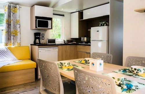 Serignan-Plage Casa | Camping L'Etoile de Mer **** - Privilege 5-Room Mobile Home 8/9 People Air Conditioning