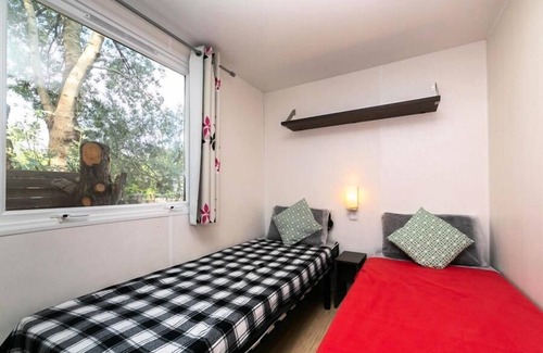 Nefiach Casa | Campsite La Garenne*** - Comfort mobile home 3 rooms 4/6 people Semi-covered terrace