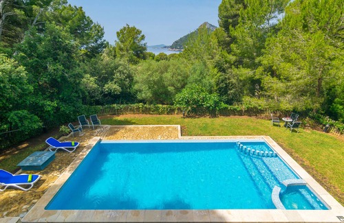 Playa de Formentor Villa | CAN MIR SA POSADA DES PAGÈS - Lujosa villa con piscina privada y WiFi gratis.
