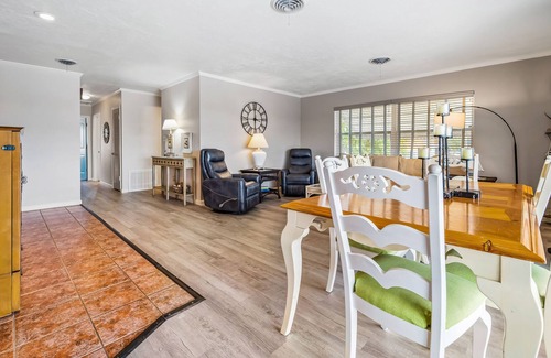 Edgewater Casa | Canal-front home with deep-water dock, pool, lanai, & central AC - snowbirds OK