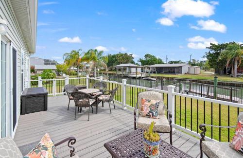 Butler Beach Casa | Canal Front Home! Walk to Beach, Porch, Fishing