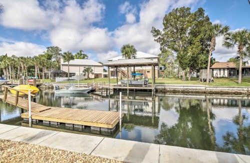 Indian Waters Casa | Canalside Crystal River Home with Dock and Kayaks