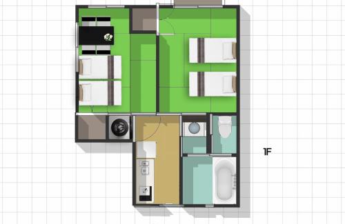Higashinari Apartamento | CandyHouse鹤桥站徒步7分钟难波日本桥心斋桥8分钟奈良usj天王寺直达