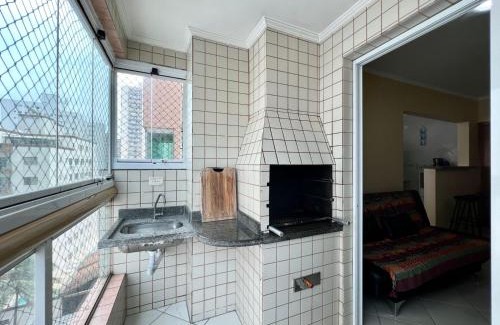 Aviacao Apartamento | Cantinho do Churrasco - Varanda Gourmet a 60 mts praia